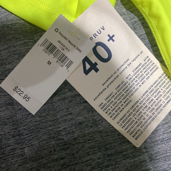 GAP swim top / rash guard. New with tags. Size youth medium. - Picture 3 of 3